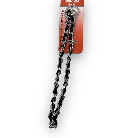 Petmate Comfort Chain Training Collar 2.5mm x 20"/50cm Black New Size Medium - Picture 3 of 4